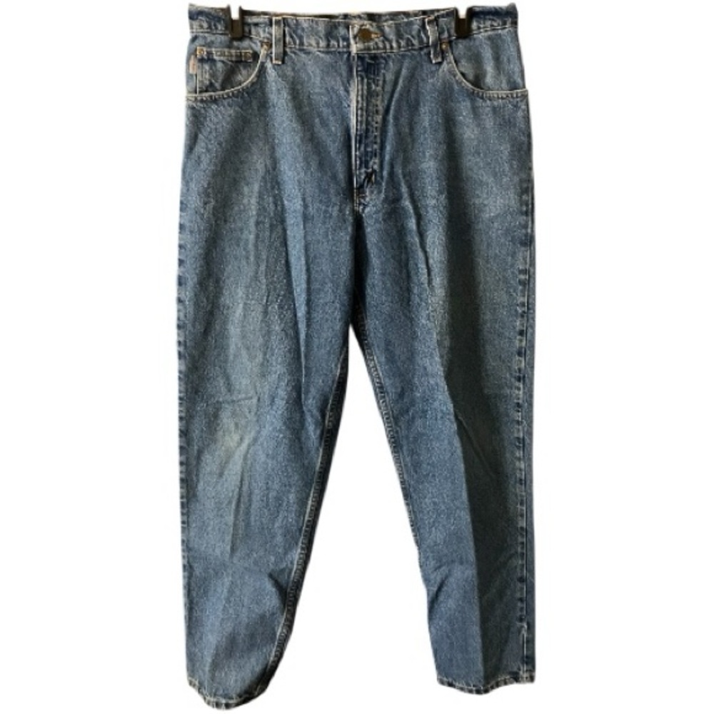 CARHARTT Denim, Sz 38x34, Medium Wash, Cotton, Paper tag 11/2000​, Vintage​